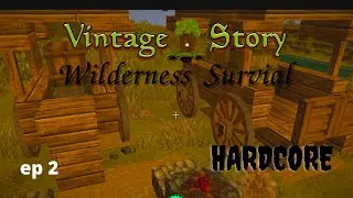 Vintage Story Wilderness. Foraging for Food and Seeds One Life Only ep 2