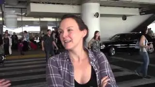 Carla Gallo arriving at LAX Airport @CarlaPGallo