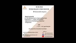 Job Opening, Apply Now!