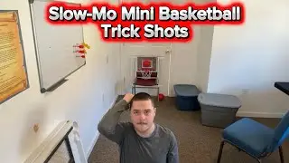 Slow-Mo Mini Basketball Trick Shots