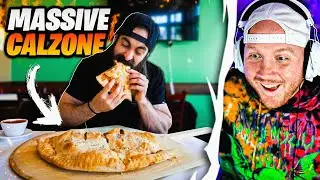 TIM REACTS TO MASSIVE CALZONE CHALLENGE...