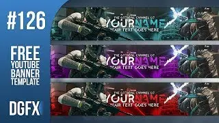 Infinite Warfare YouTube Banner Template 126 - Free Photoshop Download