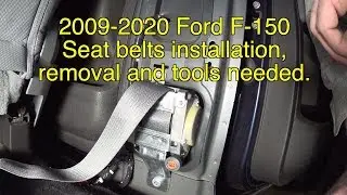 Снятие и установка ремней безопасности Ford F-150 2009-2020, ремонт ремней безопасности