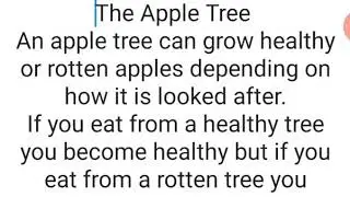 The Apple Tree (Improving The World)