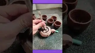 Crafting a Teapot from Natural Stone Material #handmade #craftsmanship