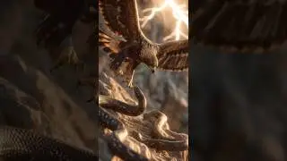 Deadly Encounter: Eagle and Snake Battle for Survival 🦅Ultimate Predator Battle #fightingexlayer