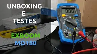 MULTÍMETRO MD-180L EXBOOM UNBOXING, DETALHES E TESTES