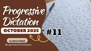 #11| 100 WPM | OCTOBER PROGRESSIVE SHORTHND | OCTOBER 2025 | COGNITO SHORTHAND CLASSES | GANESH SIR