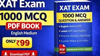 XAT Exam MCQ PDF Book 2025&ndash;26 | 1000 Questions | English | ₹99 Only