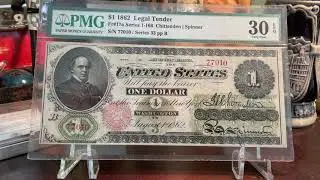 1862 $1 Dollar Legal Tender Note #banknote #currency #money #papermoney #legaltender