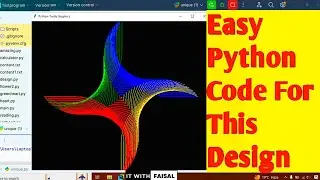 Easy Code For This Amazing Python Turtle Graphics Design | Fun Art Using Python For Beginners