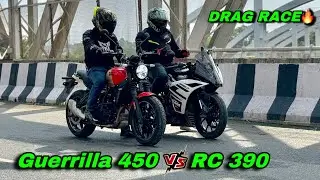 GUERRILLA 450 vs RC390 | DRAG RACE 🔥