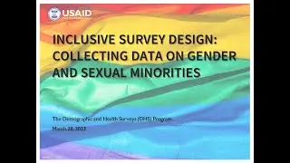 Webinar: Inclusive Survey Design - Collecting Data on Gender and Sexual Minorities