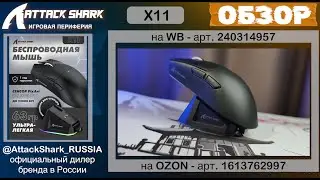 ATTACK SHARK X11 ОБЗОР | GAMING MOUSE | ХАРАКТЕРИСТИКИ