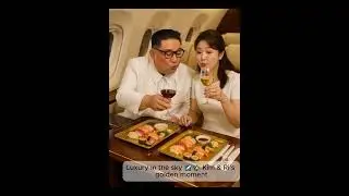 Kim Jong Un & Ri Sol-Ju&rsquo;s Luxury In-Flight Meal #Shorts