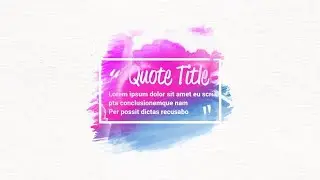 Quote Titles Premiere Pro Templates