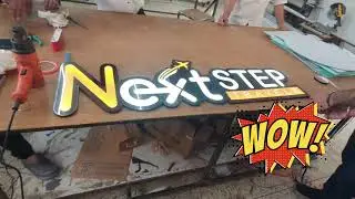 Nextstep Blockout Signage | Premium LED Branding Solutions #blockout #branding