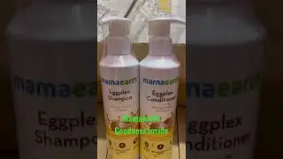 mamaearth goodness inside | eggplex shampoo / conditioner #mamaearth #haircare #shorts