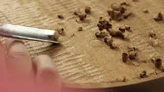 Wood Carving ASMR | Chisels Sounds | Relaxing Hand Carving