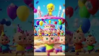 Cute Cartoon Babies👶 Dancing with Tweety🐥 | Baby Dance on Dudi Dudi Dumdum 🎶 #kids #cartoon #shorts