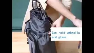 Men Nylon Waterproof Large Capacity Crossbody Bag Multi-functional Business Laptop Tablet Handbag