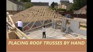 Roof trusses fitting to a single story bungalow