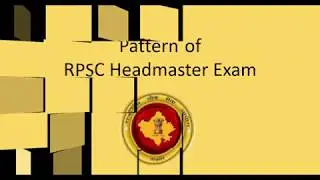 RPSC Secondary Headmaster Exam Pattern