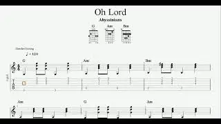 The Abyssinians - Arise - Oh Lord | Worship Song | Guitar TAB | Harmonium |