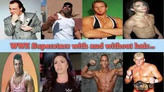 WWE Superstars with and without hair... 💇&zwj;♂️  #wwe #smackdown #wrestlemania