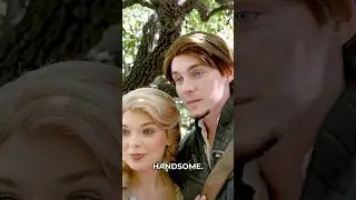 Flynn & Rapunzel's SURPRISED Handsome Reaction at Disneyland! 😲 #rapunzel #flynnrider #disneyland