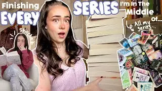 Finishing Every BOOK SERIES I'm In The Middle Of...📚😳 *READING VLOG*