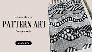 Mind-Bending Pattern art with a Simple Pen 🌀#patterndrawing #penart #trend #drawing #nishaworldhub