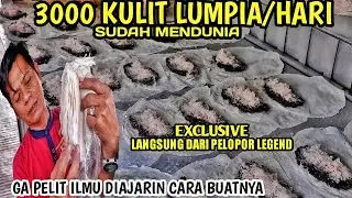 IDE USAHA MODAL SEUPRIT UNTUNG SELANGIT! JUALAN 3000 KULIT LUMPIA /HR! DIAJAR GRATIS RESEP CARA BUAT