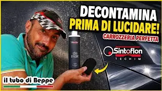 Decontaminazione corrozzeria con Detail Sponge e Decontaminant Lotion Còtè D'azur Sintoflon #car