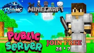 BRAND NEW PUBLIC SERVER 24 *7🔥 RAIN MC  #minecraft #live