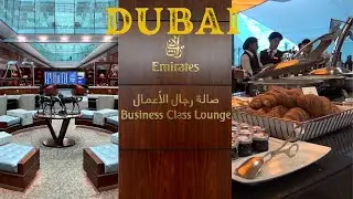 Exclusive Tour of Emirates Business Lounge | Dubai Airport Terminal 3 #emirates #dubai #dubaiairport