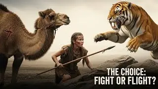 Life Million years ago| ancient humans| survival story | camel saved by prehistoric Girl