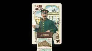 BERLIN Postman with a bag. Mail legends