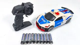 Unboxing Police Car Light 3D, Rc Ambulance Emergency Rescue, Plane Bomber, Gorgeous lighting