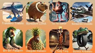 Italian Brainrot,Tralalero Tralala,Tung Tung Tung Sahur,Bombardiro Crocodilo,Brr Brr Patapim