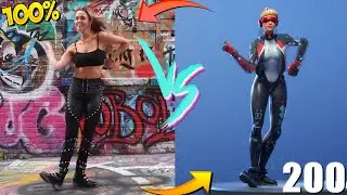 ALL 200 FORTNITE DANCES EMTOES VS REAL LIFE