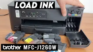 Brother MFC-J1260W: Инструкция по установке и замене чернил