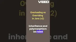 Overloading vs Overriding in Java | #java - ep.1.2