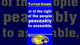 Memorize The First Amendment to the U.S. Constitution #shorts #learning #american #patriotism