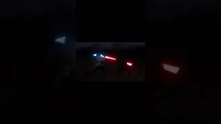 lightsaber Duel: staff vs sword #shorts