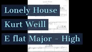 Lonely House Piano Accompaniment Street Scene Kurt Weill Karaoke High Voice