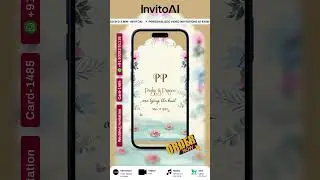 Digital Wedding Invitation Video | Luxury Wedding Video |AI- 1485