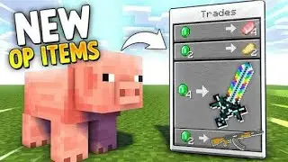 Minecraft but mobs trade op items #minecraftmods #minecraft #video #viral