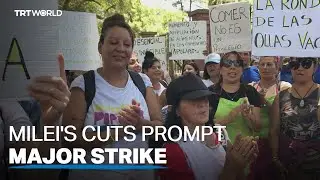 Argentinian unions strike over budget cuts