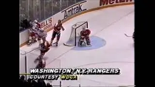Tie Domi hit Dale Hunter Oct. 21/1992